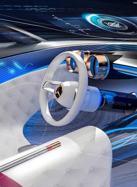 Vision Mercedes-Maybach 6: Studie eines extravaganten Coupés der Luxusklasse; 2016 ; Vision Mercedes-Maybach 6: Study of an ultra-stylish luxury-class coupé; 2016;