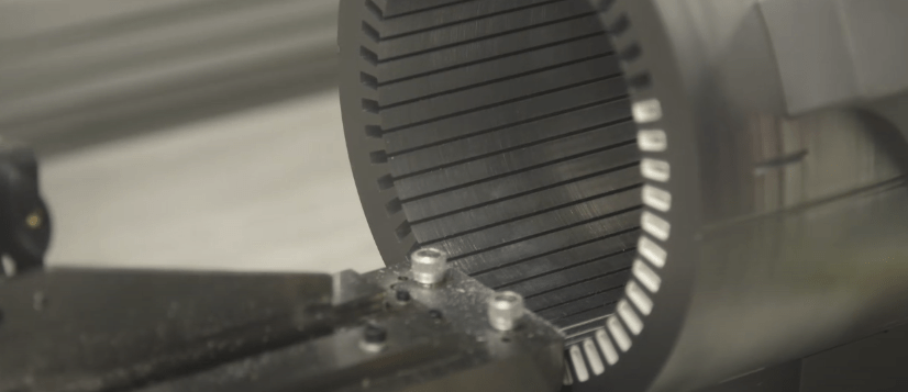 electric motor being made